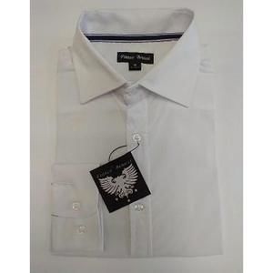 NEW DANIEL K men's long sleeves dress shirt in white